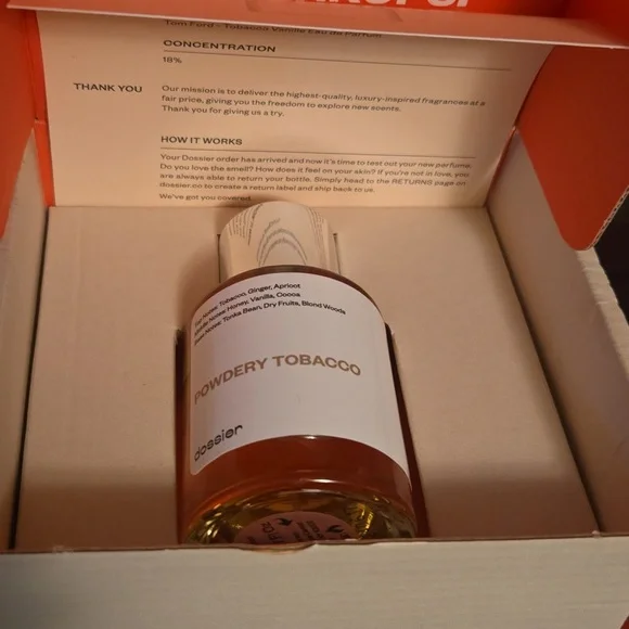 Dossier Woody Sandalwood and Powdery Tobacco Fragrance Eau De Parfum-50ml/ 1.7oz - Picture 9 of 10